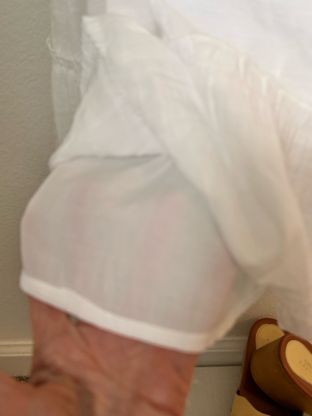 Peach Love White Ruffle Sundress Boho Mini Dress Flutter Sleeve Cottagecore S - Picture 5 of 6